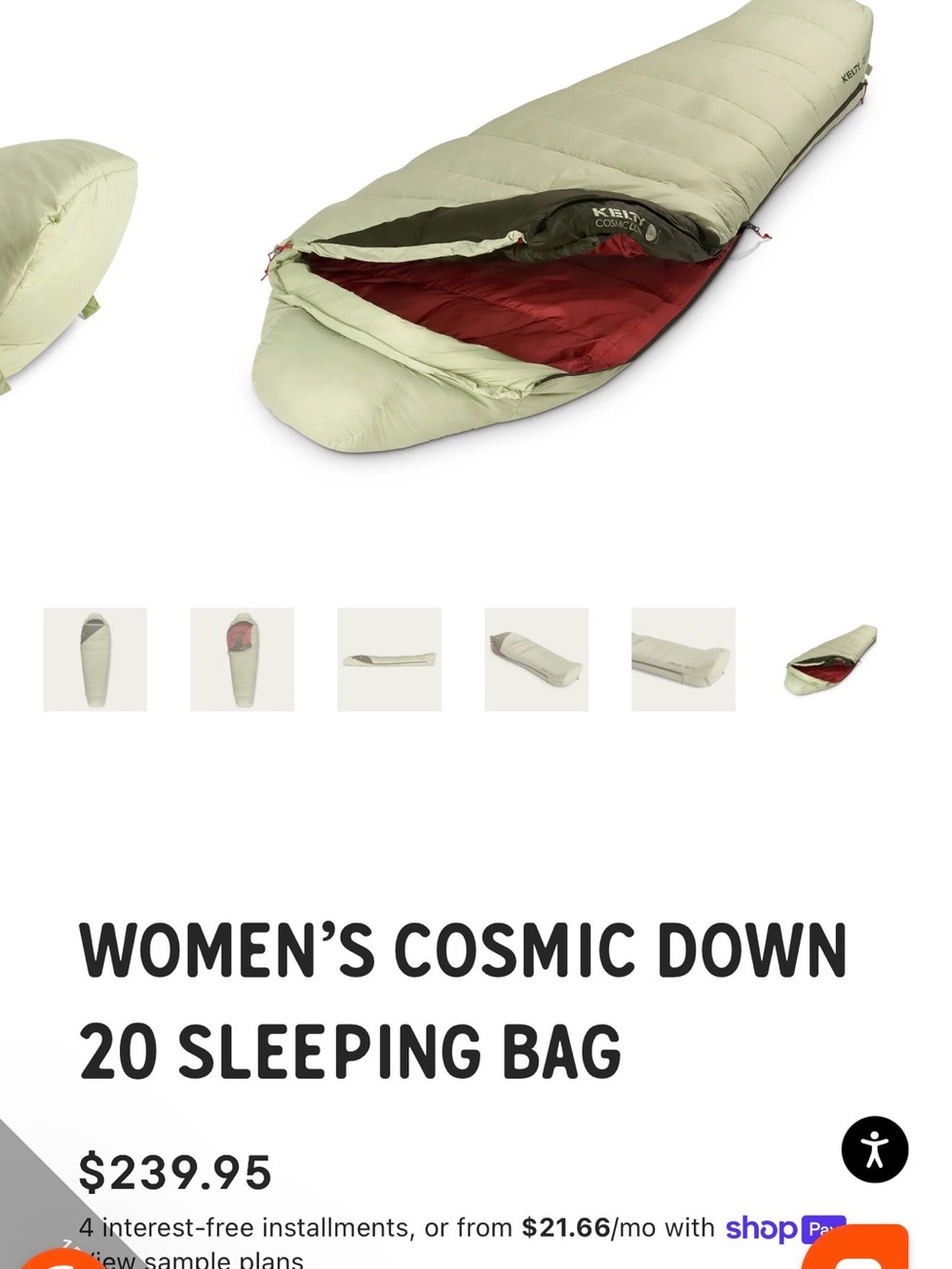 REI Camping Sleeping Bag (Women)